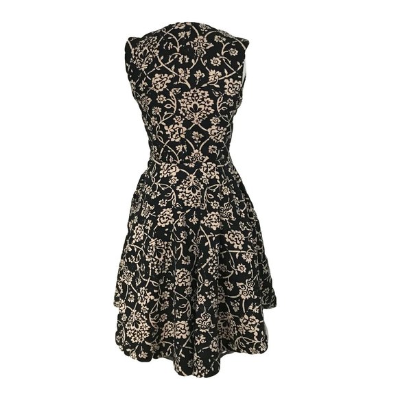 Effie’s Heart Front Zip Fleece Lined Floral Dress - Picture 3 of 5